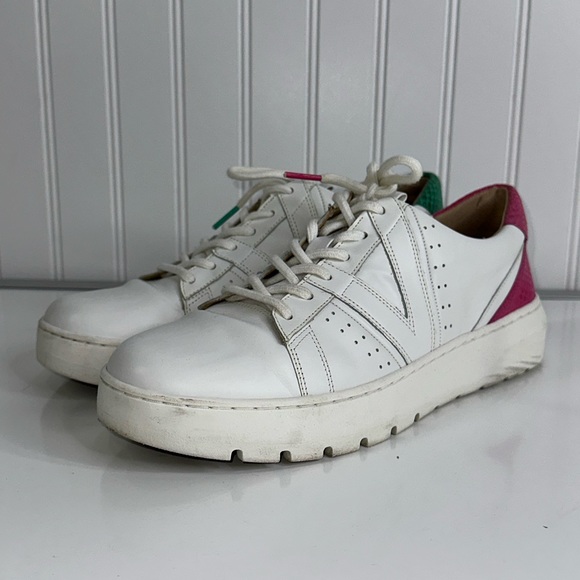 Vionic Simasa White Leather Shoes Orthotic Comfort Supportive Size 9 - Picture 2 of 14